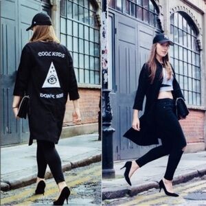 Topshop Cool kids don’t sleep coat
